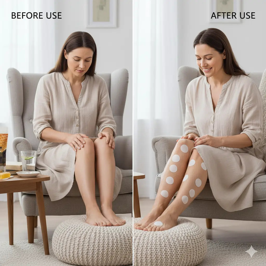 BEE VENOM Lymphatic Drainage and Slimming Patches, Stress Relief Detox Patch Solution